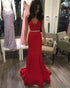 Sexy Mermaid Prom Dresses Deep V-Neck Elegant Long Prom Party Gowns 2021 New